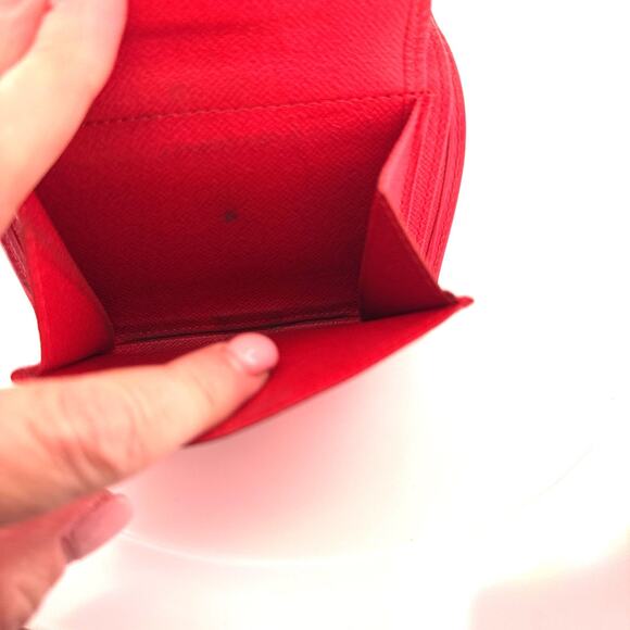 Louis Vuitton Epi Leather Compact Wallet in Castillan Red - Picture 4 of 5
